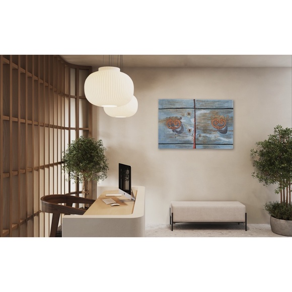 DOOR #2 - original mixed media textile wall hanging - New - Picture 6 of 7